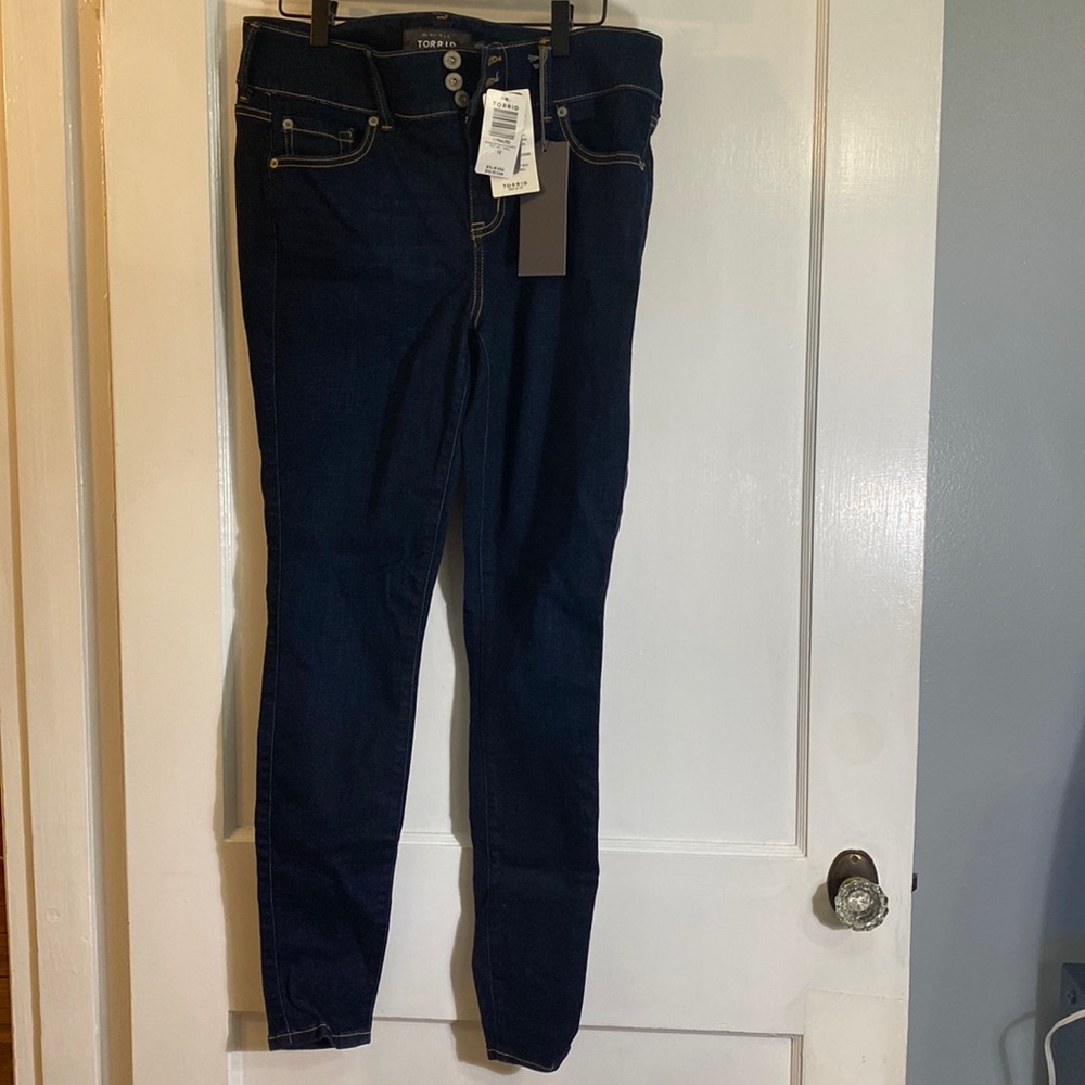 NWT Torrid Super Soft denim dark wash jeggings size 12R